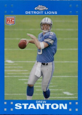 Drew Stanton - Rookie - 2007 Topps Chrome - Blue Refractor #TC168