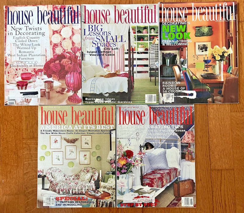 House Beautiful 1993 1994 1995 Lot of 5 Mark Hampton Vicente Wolf Peter Forbes