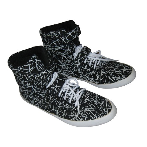 OFFICE Trainers High Top Shoes Print, Black Mix, EU 39 (UK 6) - Picture 6 of 12