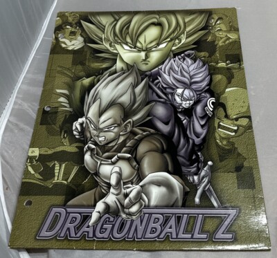 Vintage 2000 Dragonball Z School Folder Pentab 3 Hole RARE! DBZ Dragon Ball Z