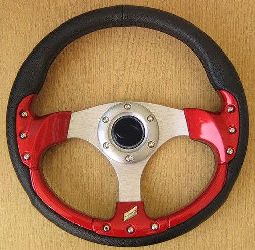 Sportlenkrad Rot 320mm Lenkrad für Peugeot 106 205 206 305 306 307 309 405 406