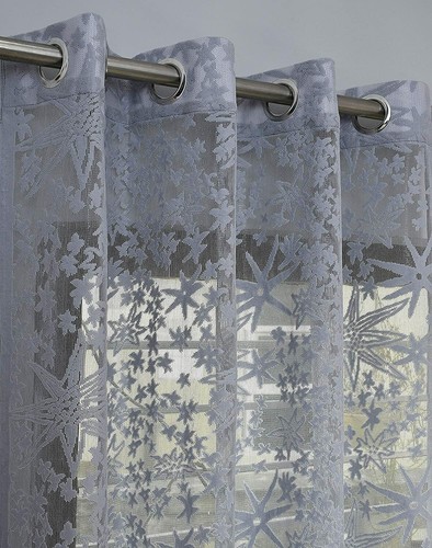 Galaxy Home 2-Piece Maroon Window Curtain Set – 7 Feet Long, Polyester
