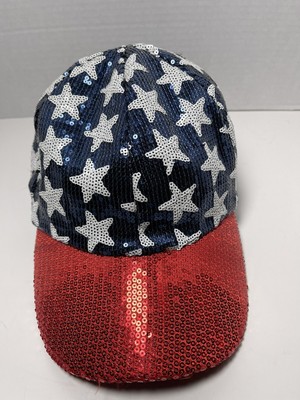 USA Flag Hat Women's Adjustable Cap 