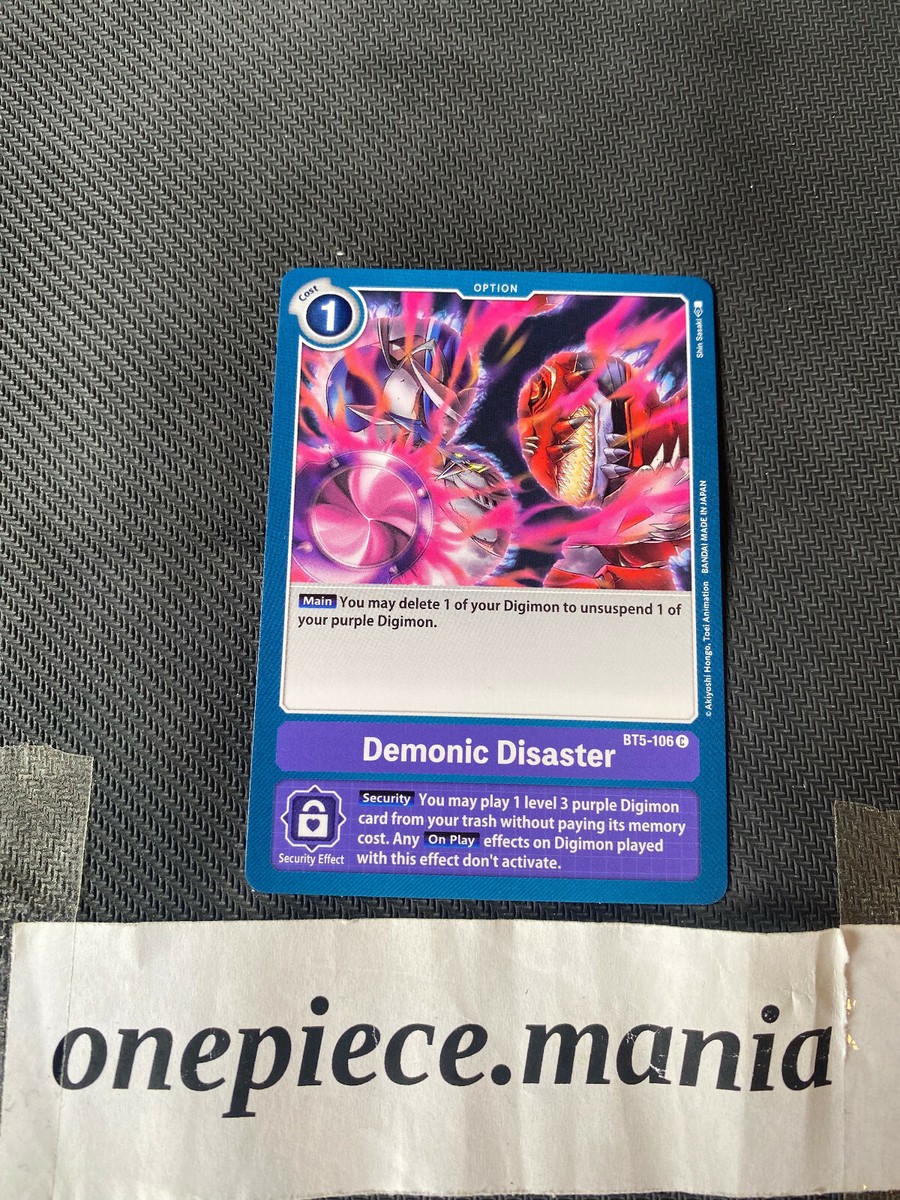 Digimon Card Game Demonic Disaster BT5-106 C | eBay