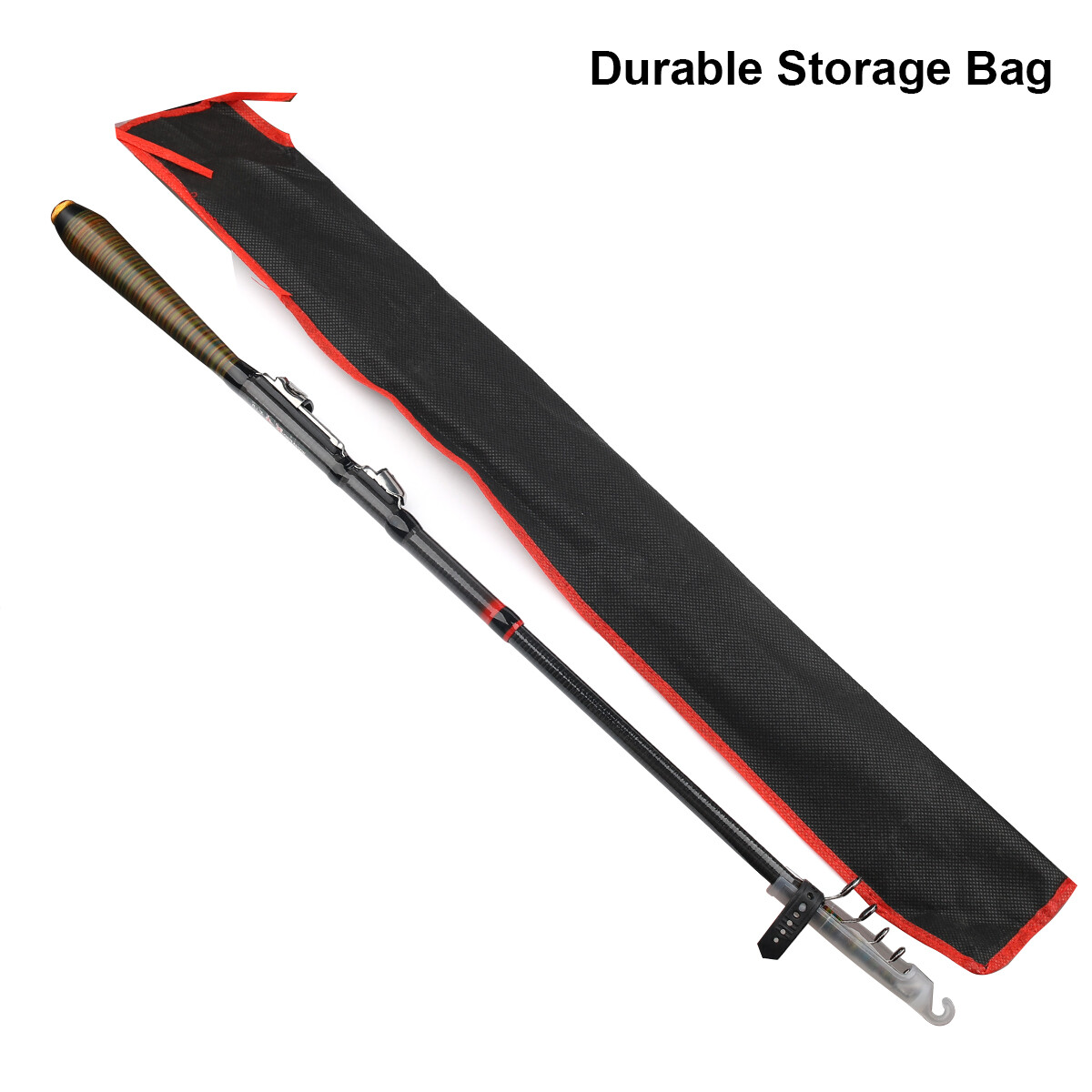82" Carbon Fiber Telescopic Fishing Rod Pole Reel Combo Sea Saltwater Freshwater