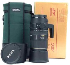 CANON Sigma 135-400mm APO 4.5-5.6 + Cappuccio + Custodia - Con Scatola -