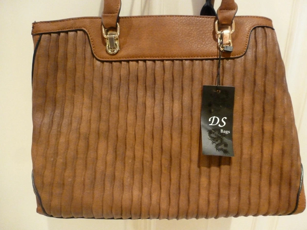 Designer DS Paris Handbag Brown Leather Tote Handbag NEW eBay
