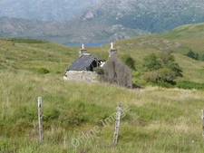 Photo 6x4 Ruined farmstead at Rifern Meoble Looking north towards Loch Mo c2010