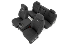 Rough Country GM Neoprene Front and Rear Seat Covers Blk 07-13 1500 11-13 2500