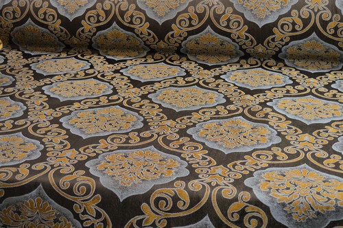 Möbelstoff Bezugsstoff Polsterstoff Meterware Stof Jacquard Ornament Barock Rank - Bild 1 von 6