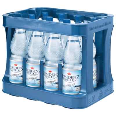 6x 1,00 L Residenz Quelle Mineralwasser Spritzig PET Flasche MEHRWEG oh. Kasten 