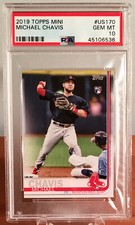 2019 Topps Mini Michael Chavis Rookie RC #US170 SP Short Print PSA 10 - POP 3!