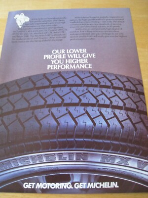 MICHELIN REIFEN LEISTUNGSSTÄRKERE PLAKAT WERBUNG CA. A4 GRÖSSE DATEI 7