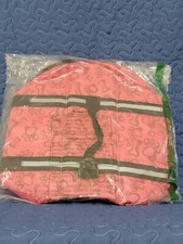Dog Life Jacket, Life Preserver Vest with Reflective Strips Size L Color Pink