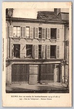 REIMS In The Years of Bombings 1914-1917 Rue de Talleyrand France Postcard