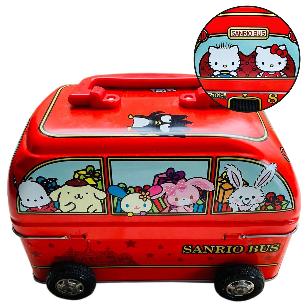Sanrio Characters Bus Can Accessory Case Red Hello Kitty My Melody