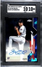 2020 Topps Chrome Update Sapphire Zac Gallen Autograph SGC 10 w/10 AUTO RC