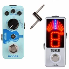 Mooer Baby Water Delay/Rev 4 Acoustic +Tuner + PCZ Micro Guitar Effect Pedals A1