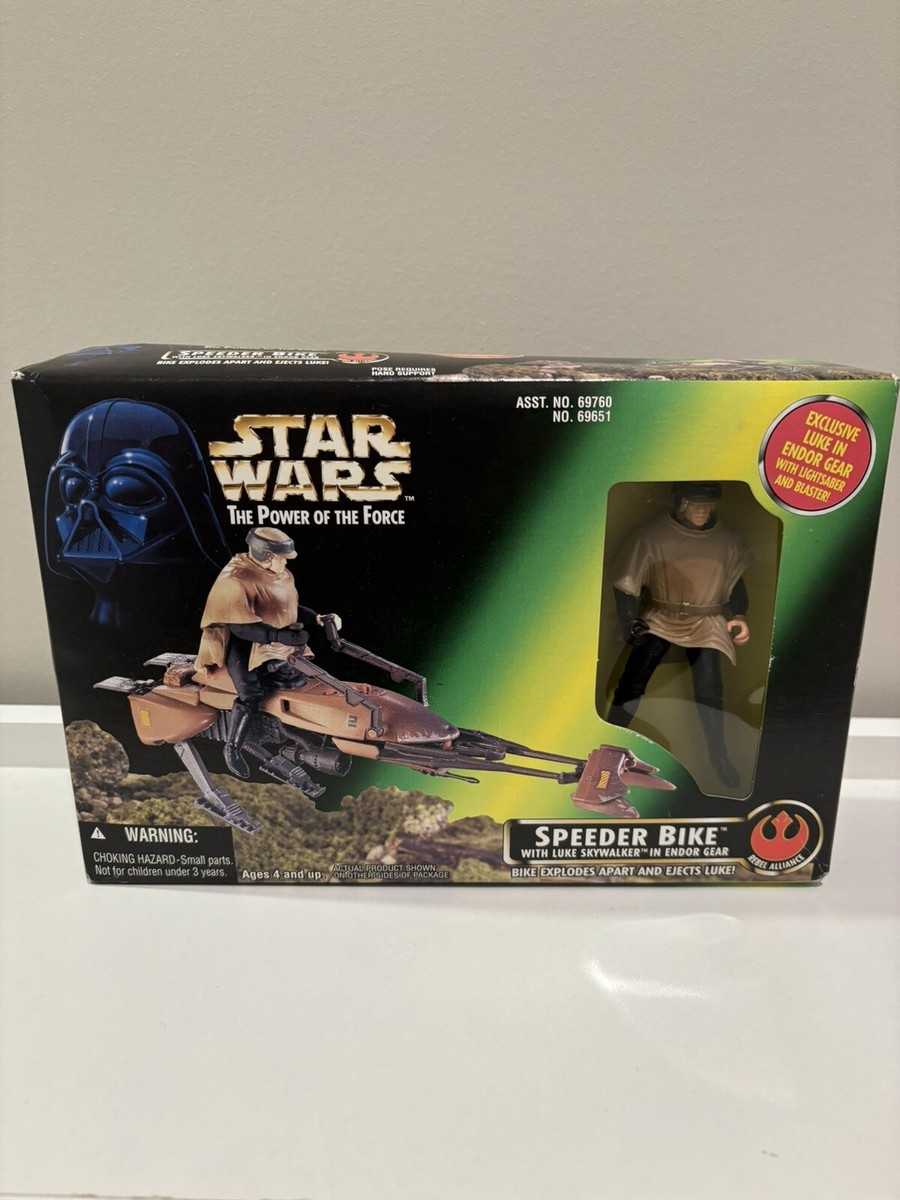 Star Wars SPEEDER BIKE LUKE SKYWALKER Power of the Force Endor