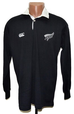 ウェア Canterbury ALL BLACKS Rugby Jersey NEW ZEALAND ALL BLACKS 1990'S RUGBY UNION SHIRT JERSEY CANTERBURY