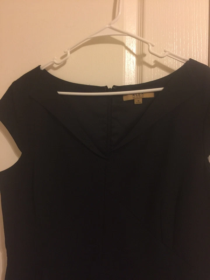 Vestido alex marie negro Shealth manga corta talla 16 Foto 2 de 4