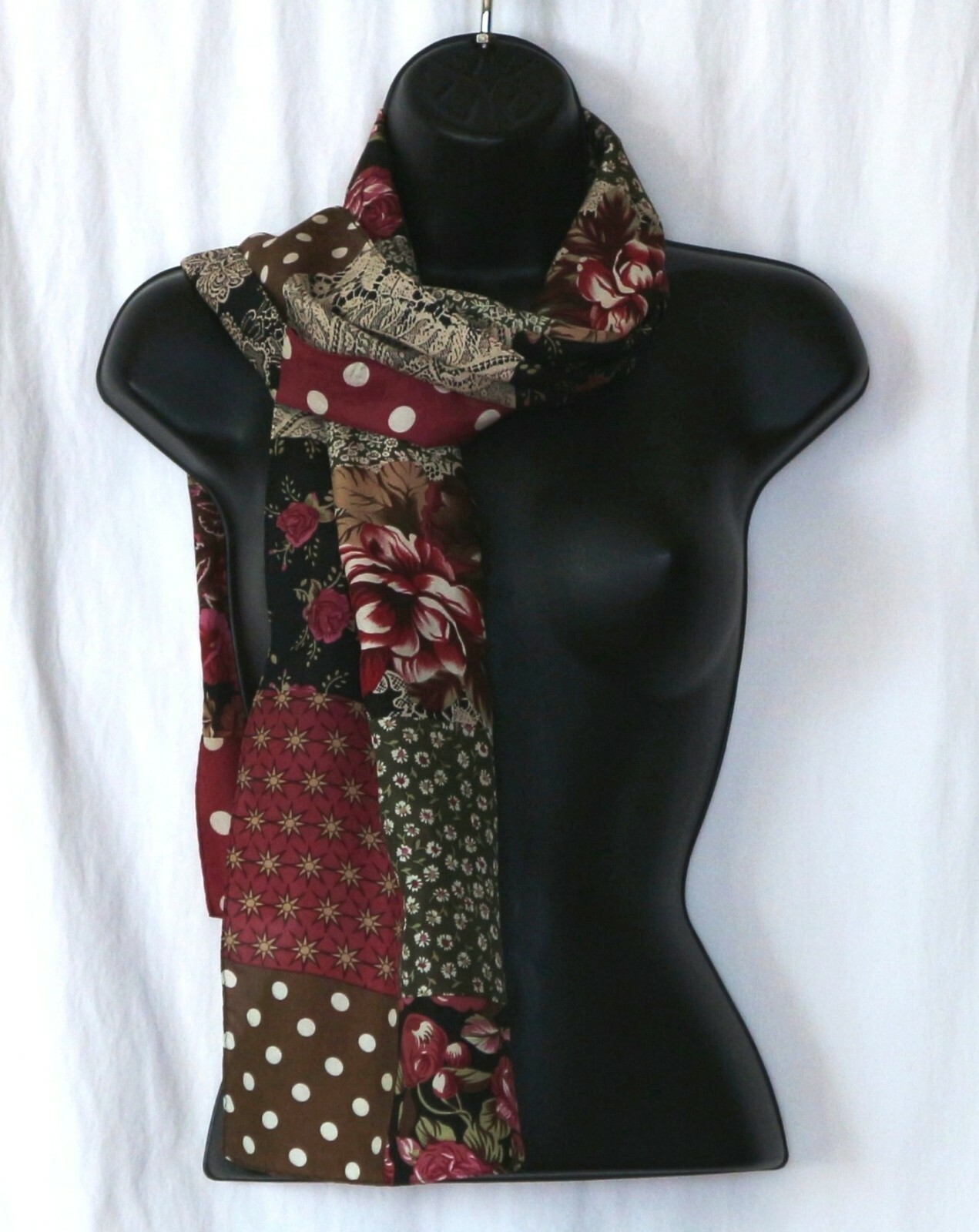 NEW YORK STUDIO Multi-Print Rectangular Silk Scar… - image 5