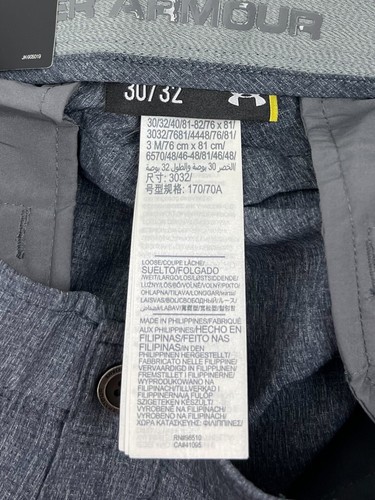 Under Armour Mens 30 X 32 Golf Pants Loose Straight Fit Match Play Gray NWT $85 - Picture 12 of 12