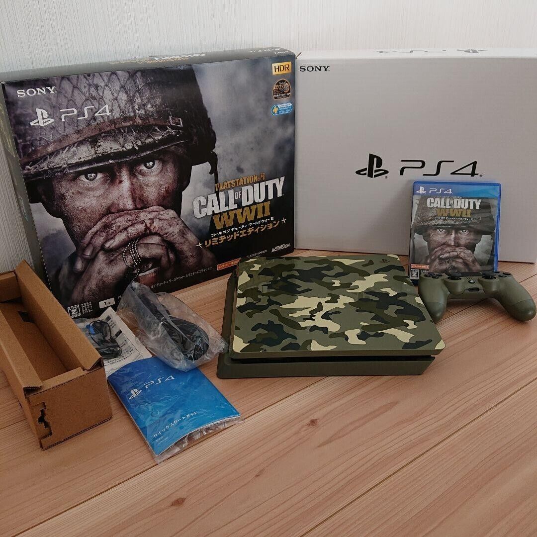 Console PS4 Slim 1TB Edição Limitada Call of Duty WWII Seminovo