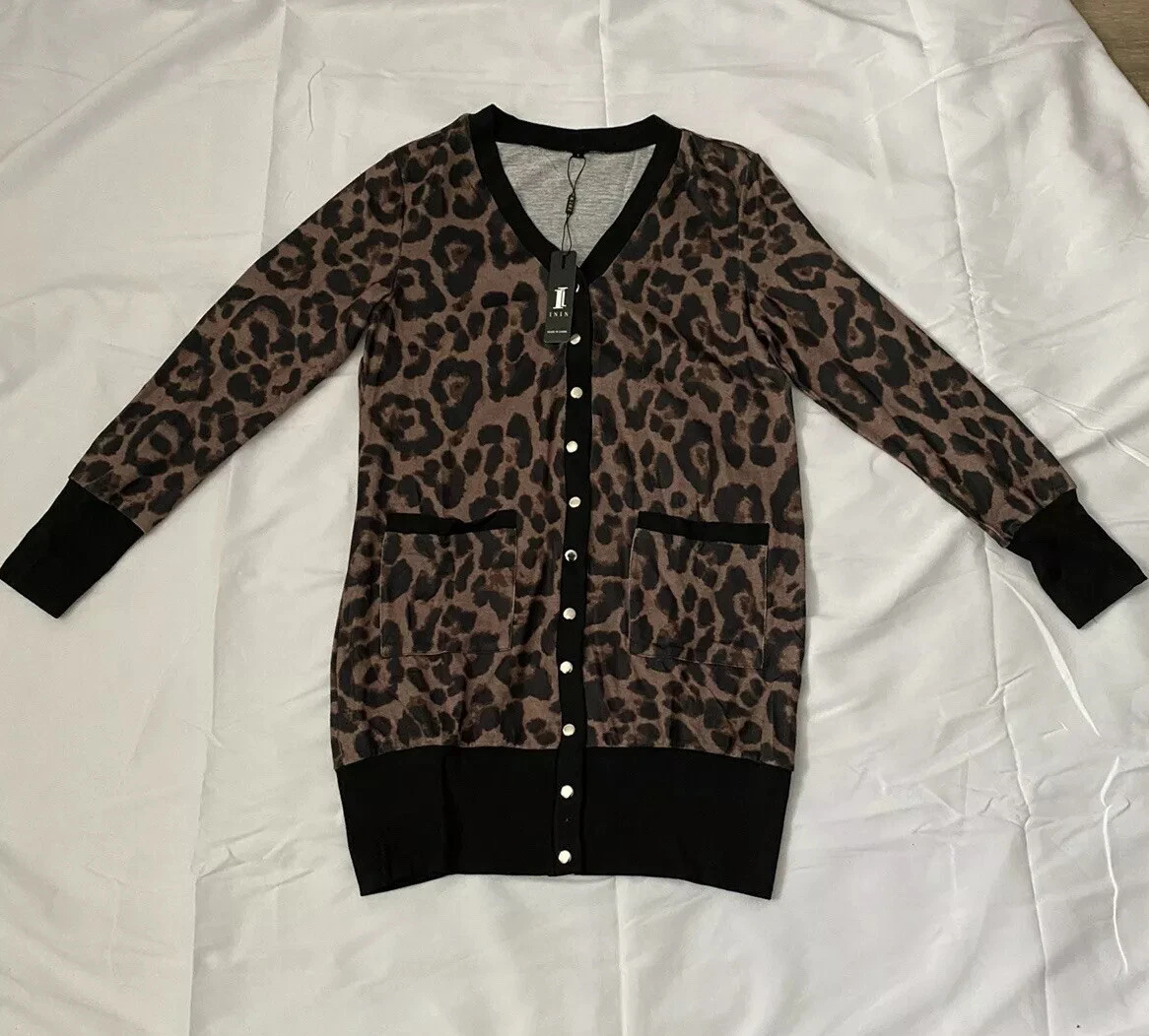 Leopard 2025 snap cardigan