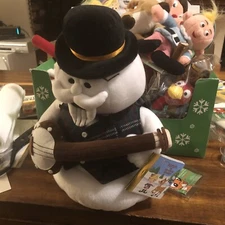 Sam The Snowman 12”From Rudolph Island Of Misfit Toys Stuffins Plush 1998 NWT’s.