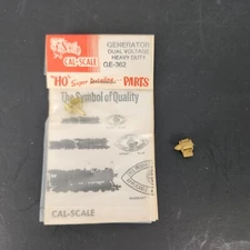 HO Cal-Scale HO Brass Generator Dual Voltage Heavy Duty GE-362 + Unknown Part
