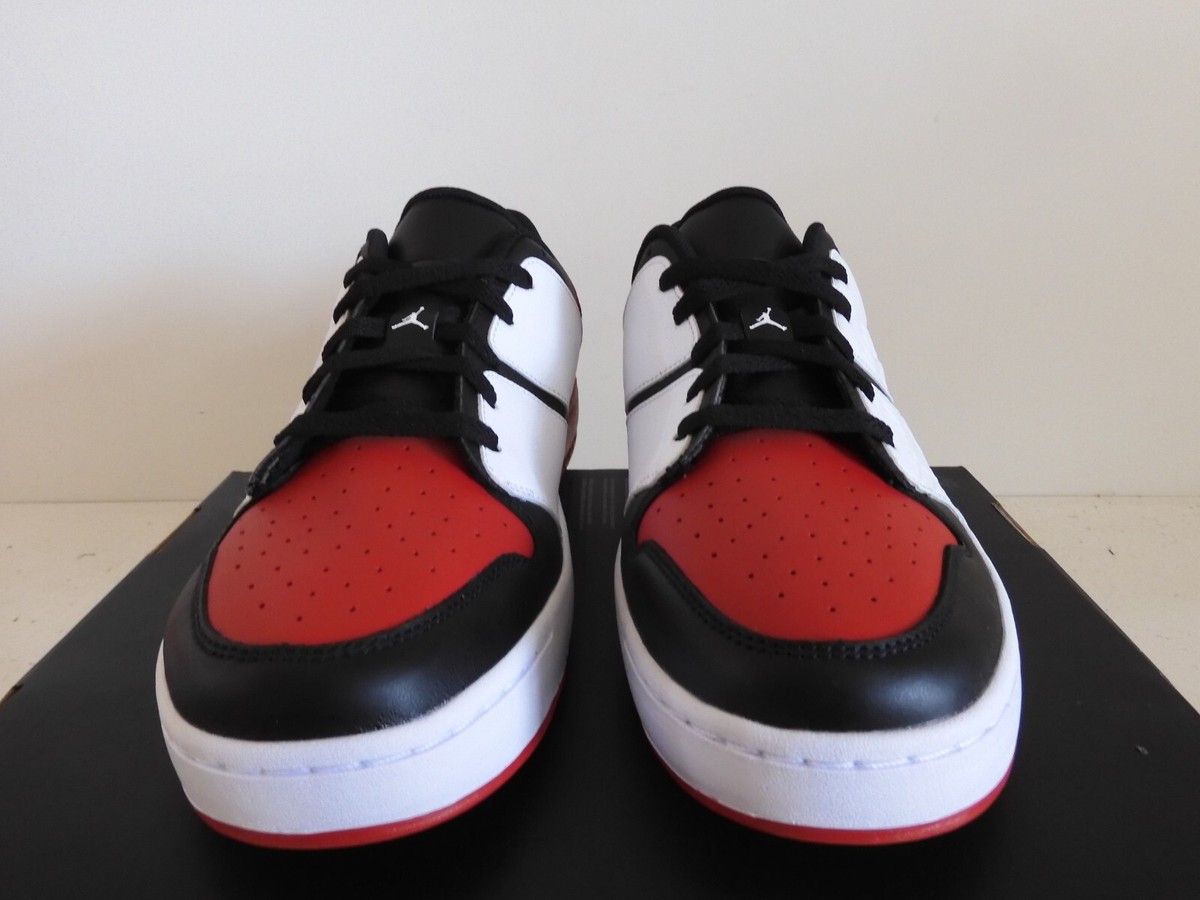 NIKE AIR JORDAN NU RETRO 1 LOW VARSITY RED-BLACK-WHITE SZ 7