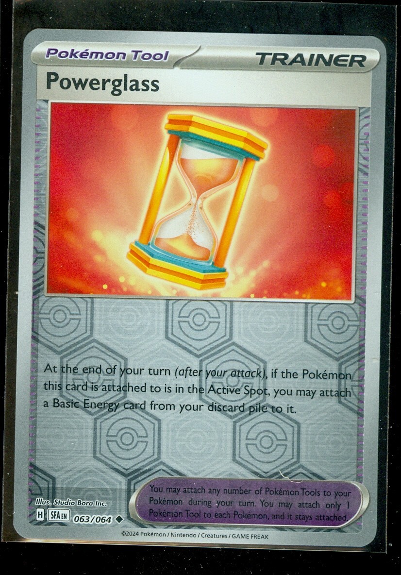 Pokemon POWERGLASS 063/064 - Shrouded Fable - Rev Holo - MINT