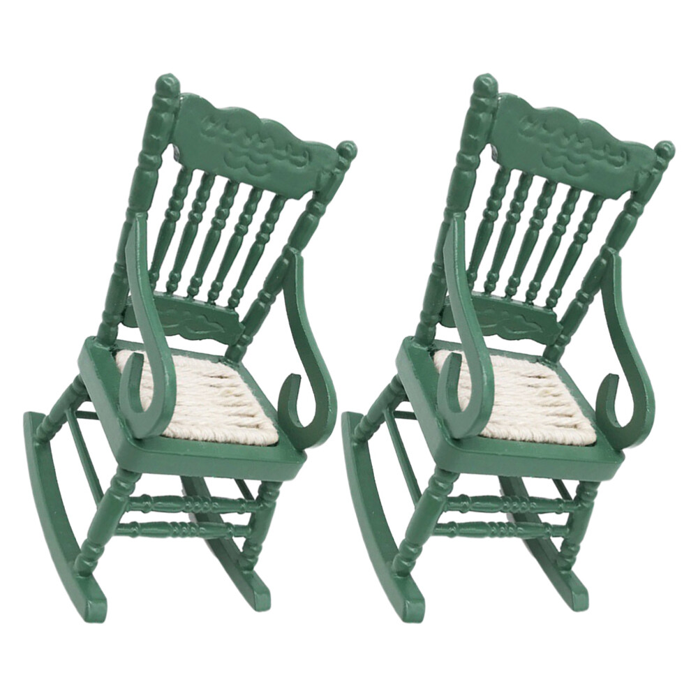 2 pièces mini chaises en bois minuscules meubles miniatures chaise