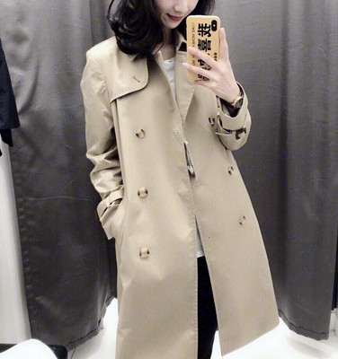 uniqlo short trench coat