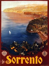 7735.Decoration Poster.Home Room wall interior design.Sorrento.Italy travel art