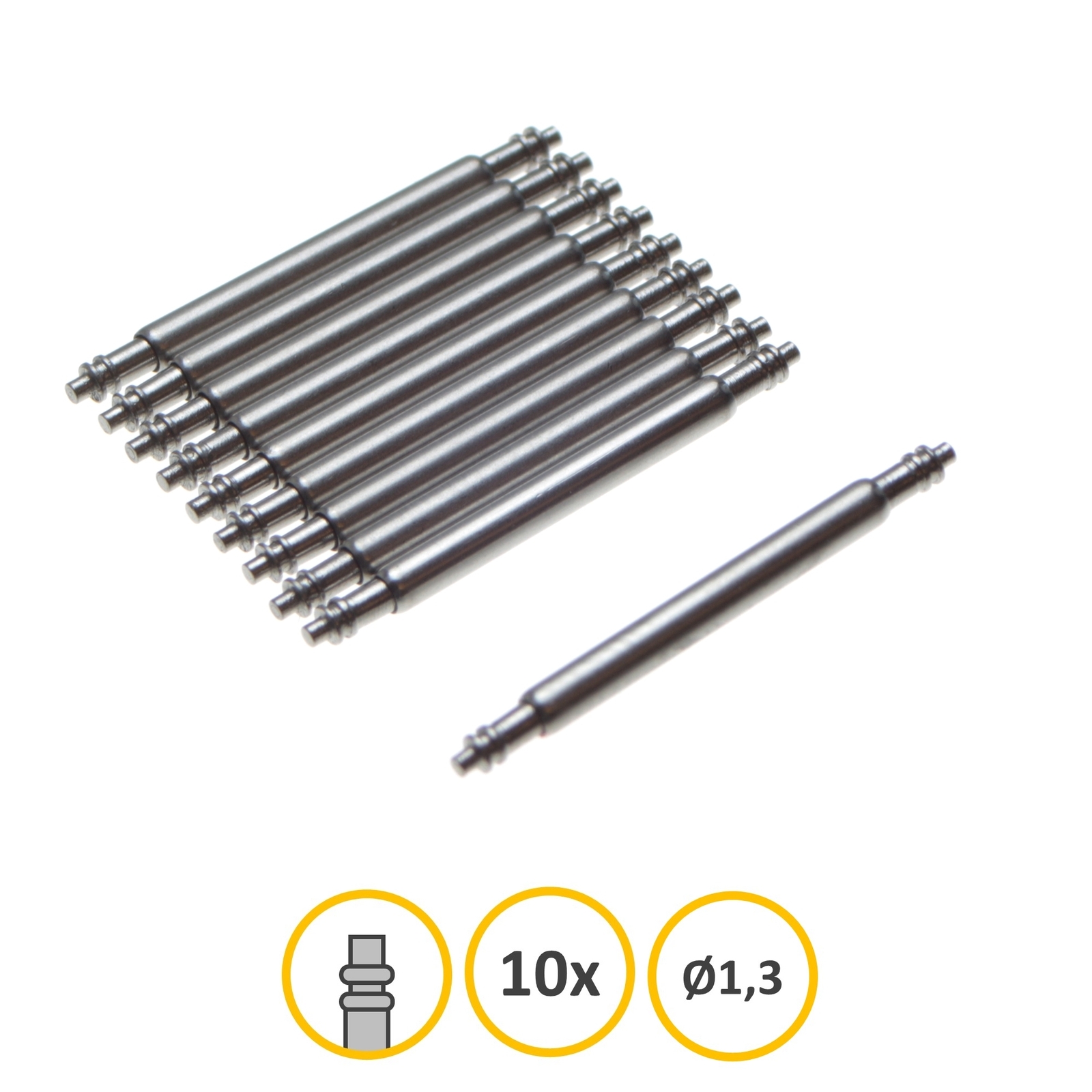 QUARKZMAN Schnellwechsel Federsteg - Edelstahl Uhrenstifte Für Armbänder, 1.8mm