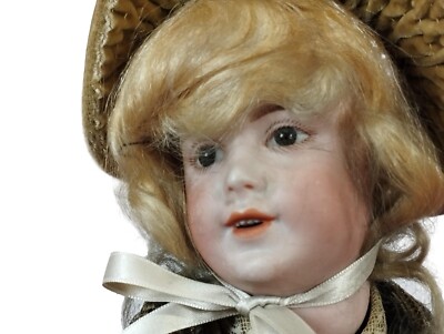 A large Tete Jumeau S.F.B.J 301 bisque head doll in original Jumeau box, size 13, French circa 1910