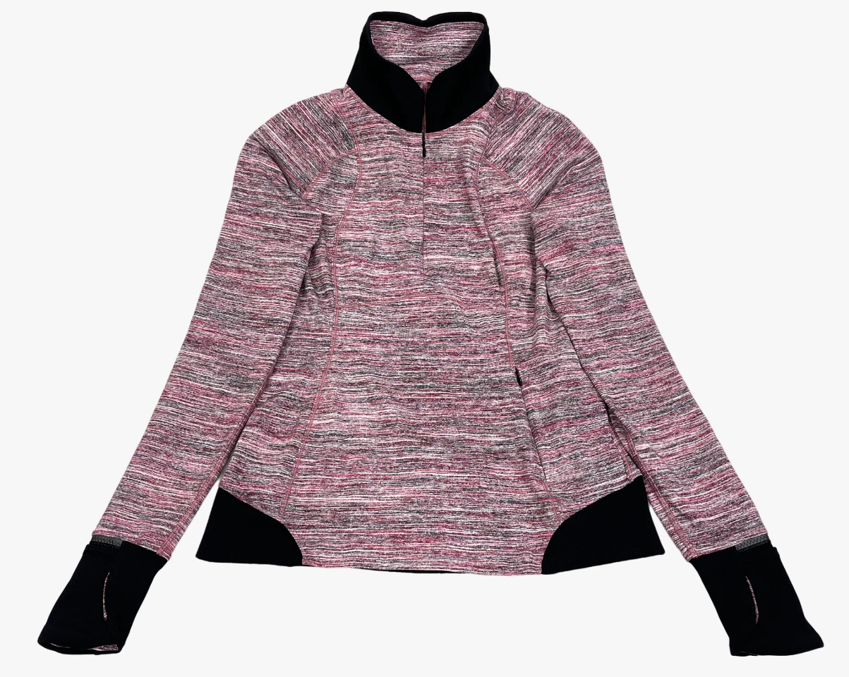 lululemon 1/4 zip pullover sweatshirt thumb holes jacket
