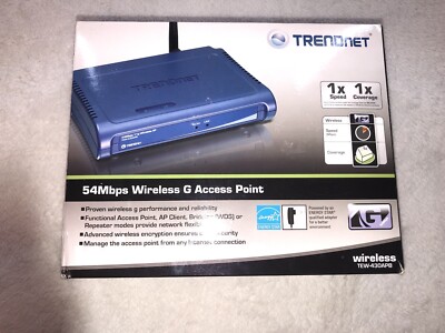 TRENDnet TEW-430APB Wireless-G 54Mbps Access Point AP ***-Not Tested-***