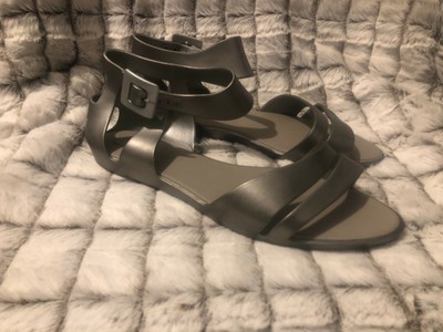 strappy rubber sandals