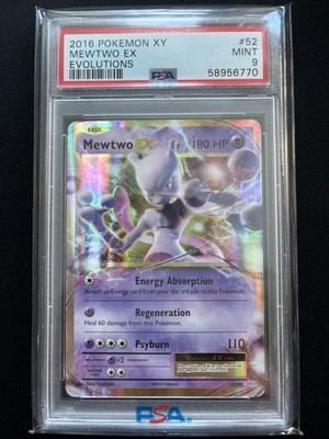 Mewtwo EX 52/108 PSA 9 Pokemon XY Evolutions Holo Rare 2016 | eBay