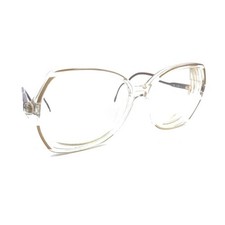 Gucci Vintage GG 2102 64L Clear Brown Square Eyeglasses Frames 57-17 140 Italy