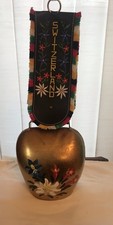 Swiss Cow Bell. Made Of Metal And Medium Size. Made In Switzerland And Complete