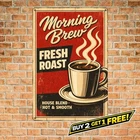 Homemade Breakfast Metal Tin Sign Vintage Kitchen Fruit Wall Art