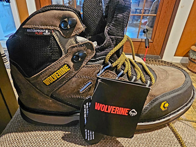 Wolverine Edge LX Waterproof Composite Toe Work Boots Men's 9 Extra Wide W10554