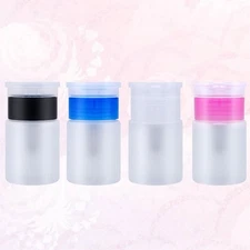 4 Pcs Liquid Dispenser for Cosmetics Press Pump Bottle Empty Bottles Lotion