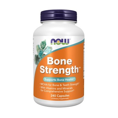 NOW Foods Supplements, Bone Strength  240 Count (Pack of 1), Cream/Light Gray