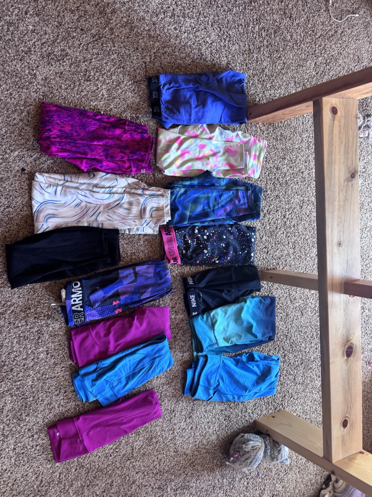 Girls Leggings Lot Size Range 6-8 Under armour, Nike, DSG, Old Navy, All in moti