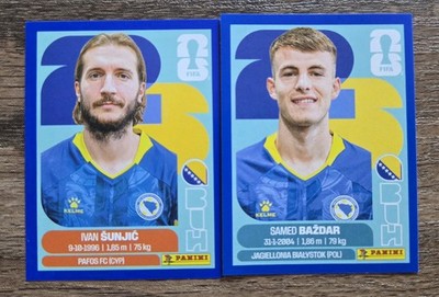 Panini FIFA World Cup 2026 Soccer Stickers Ivan Šunjić BIH 11 & Baždar 19
